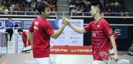 Marcus/Kevin belum terkalahkan di Singapura Open 2017/badmintonindonesia.org