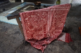 Batik dengan Aksara Han (Dok. Pribadi)