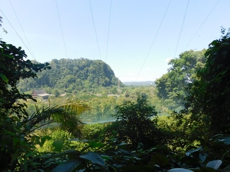 Pemandangan dari atas Helena Sky Bridge (dokpri/subhan)