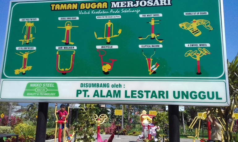 Taman Bugar di Area Taman Singha Merjosari Malang/Dok. Pribadi