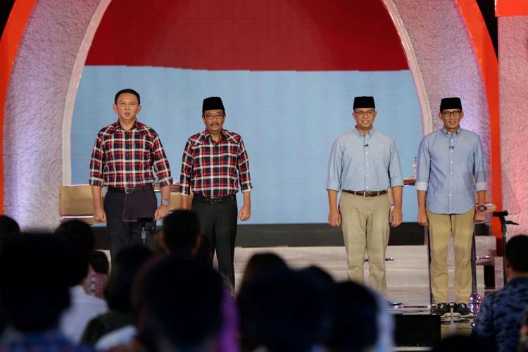 Debat Pilkada DKI Jakarta putaran kedua. Kompas.com