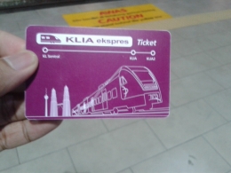 Tiket KLIA Ekspress. (foto pribadi)