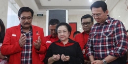 Djarot, Megawati dan Ahok sebelum masa Pilkada. Kompas.com