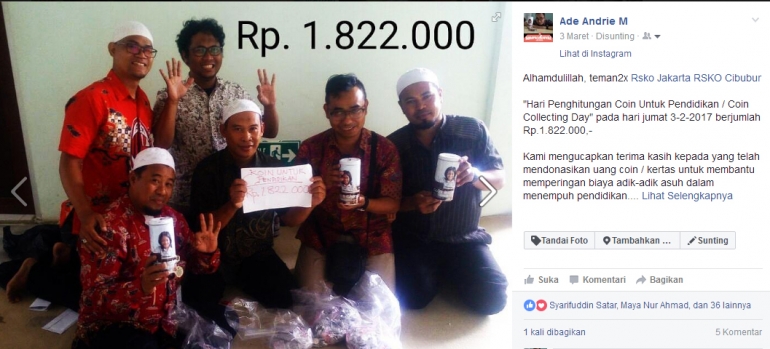 Deskripsi : Coin A Chance dropzone RSKO Jakarta I Sumber Foto : Andri M