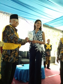 Putri Indonesia 2017 sempat hadir pada saat acara berlangsung | Dokpri