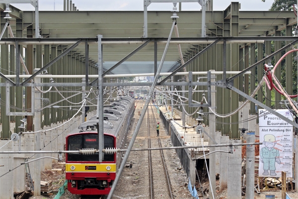 Pembangunan Stasiun Bandara. Source: Eusebio Chrysnamurti