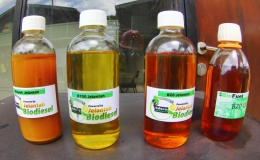 Biofuel dari jelantah dengan berbagai komposisi (dok.pri)