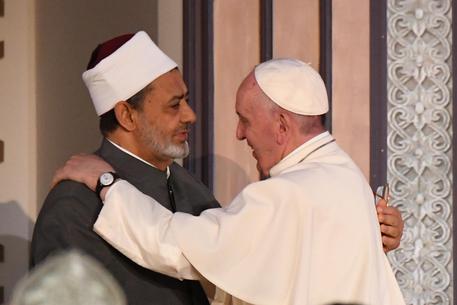 Paus Fransiskus dan Imam Besar al-Tayeb, FOTO: ansa.it