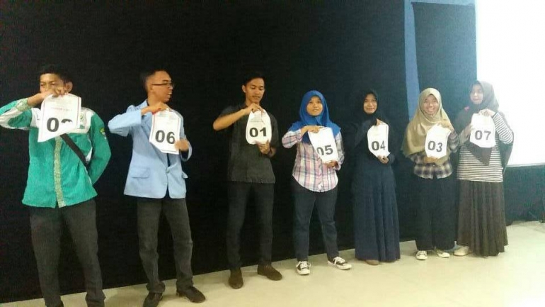Pencabutan nomor urut calon DPM Universitas Riau (Sumber Gambar: PPRU UR)