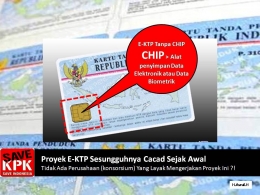 Gambar Ilustrasi Korupsi E-KTP Tanpa Chip (dok-Asrul)