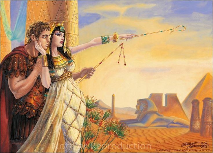Mark Anthony dan Ratu Cleopatra (Sumber: www.au.pinterest.com)