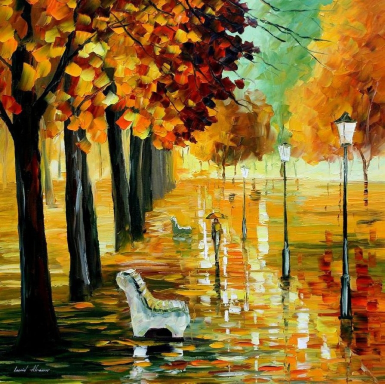 Autumn's Kiss by Leonid Afremov (deviantart.com)