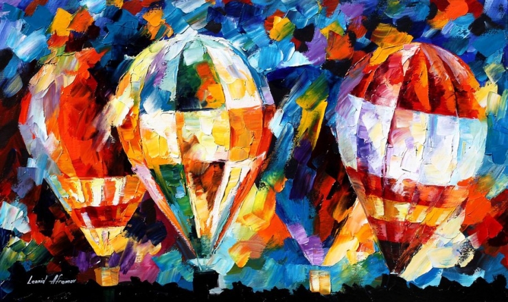 Balloon Parade by Leonid Afremov (pinterest.com)