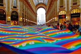 Kampanye aksi nonviolence di kota Milan, FOTO: milano.repubblica.it