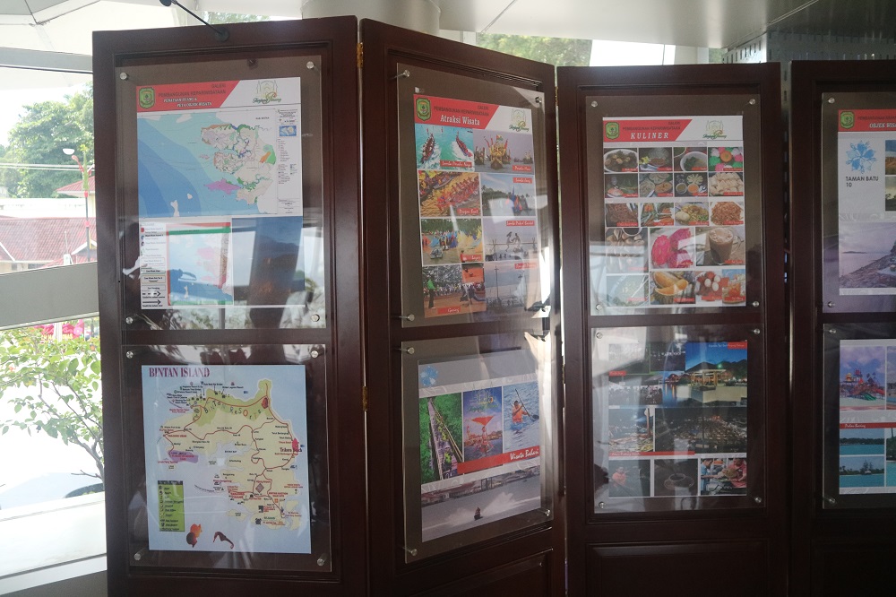 Deretan informasi di Gedung Gonggong. | Dokumentasi Pribadi