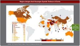 Peta keuangan syariah dunia (foto:www.ojk.go.id)