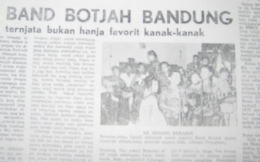 Band Botjah di Majalah Aneka 1960 (kredit foto: Irvan Sjafari)