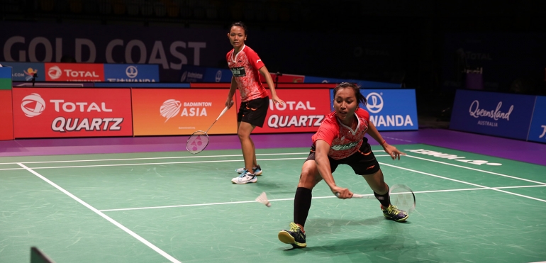 Della/Rosyita yang tampil di partai terakhir juga kalah dari pasangan India/badmintonindonesia.org