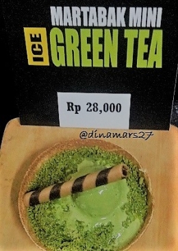 Martabak Manis Ice Green Tea dari Martabak Factory. (foto: dokpri)