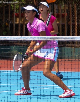 Oxi Gravitasi Putri dan Happines Beauty Heart semoga menjadi rising star tenis putri Indonesia