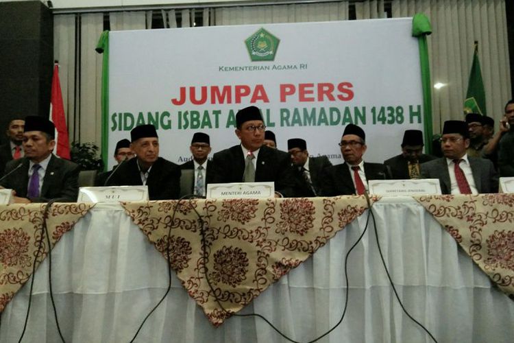 Sidang Isbat 1 Ramadhan 1438 H (kompas)