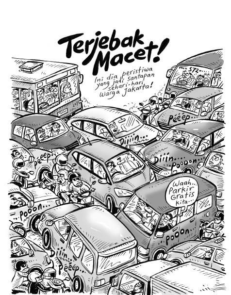 Terjebak Macet (www.pinterest.com)