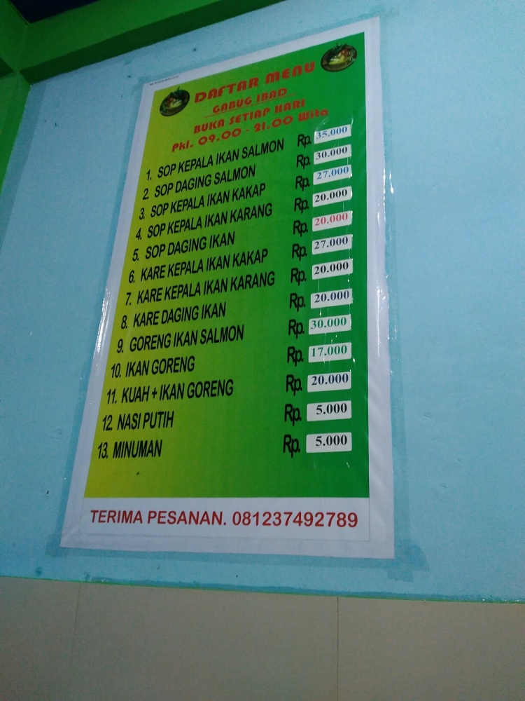 Daftar harga Gubug Ibad / dap