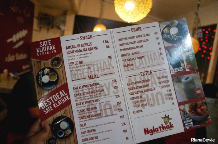 Katalog menu warung NGLATHAK (Dok.Pri)