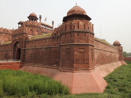 Salah Satu Sudut Red Fort yang Megah