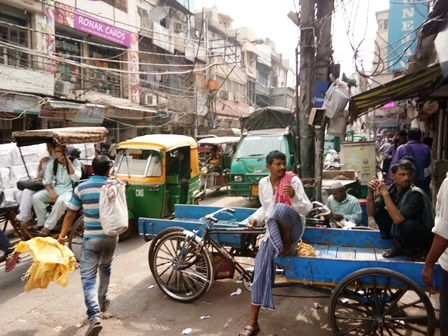 Semrawutnya Salah Satu Jalan di Delhi (Dokpri)