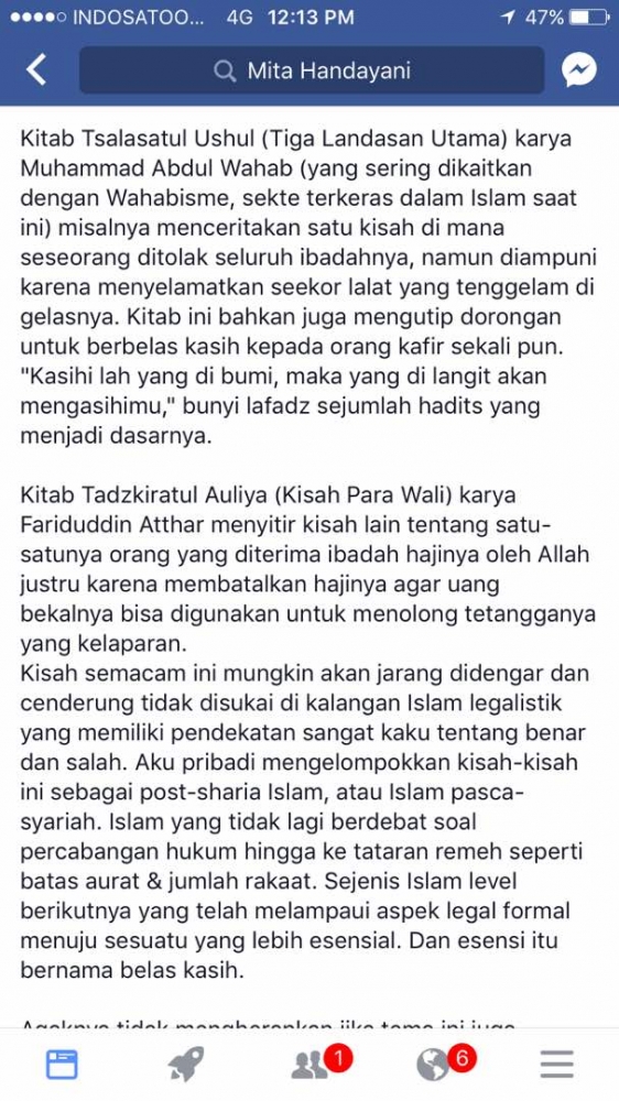 Sumber: WA Screenshoot FB