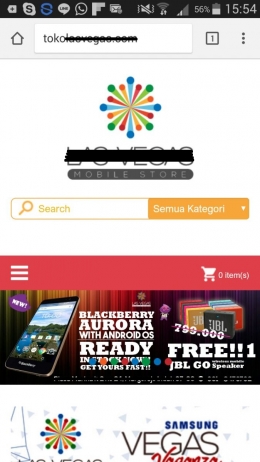 Tampilan website responsif pada smartphone | DOK.PRIBADI