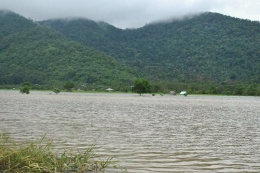 Banjir yang Melanda Desa Sedahan Jaya. Foto dok. A. Samad