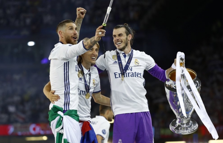Sergio Ramos, Luca Modric dan Gareth Bale mengubah kutukan menjadi berkat, FOTO: repubblica.it