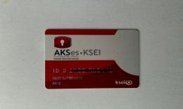 Akan diberi kartu AKSes KSEI jika sudah mendaftar di sekuritas. Dok pribadi