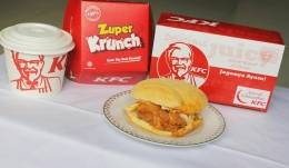 kfc zuper krunch, inovasi baru dari menu KFC yang super spesial untuk pecinta burger