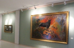 Lukisan tersebut dipajang di lantai 2 gedung Museum Basoeki Abdullah. (Foto: R. Andi Widjanarko, ISJ)