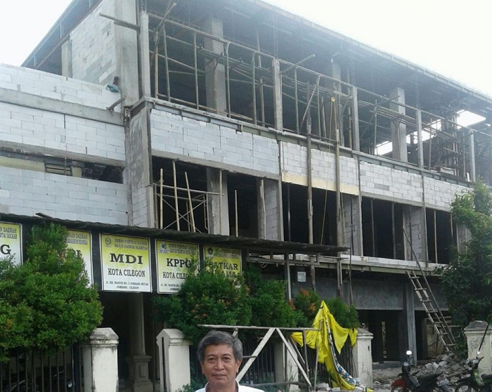 Markas yang sedang di renovasi/dibangun, dokumen pribadi