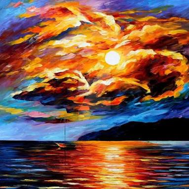 Night Harbor by Leonid Afremov (deviantart.com)