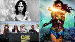 Lynda Carter (kiri atas), Gal Gadot (kanan) sebagai Wonder Woman. (Foto: thevintagenews.com)