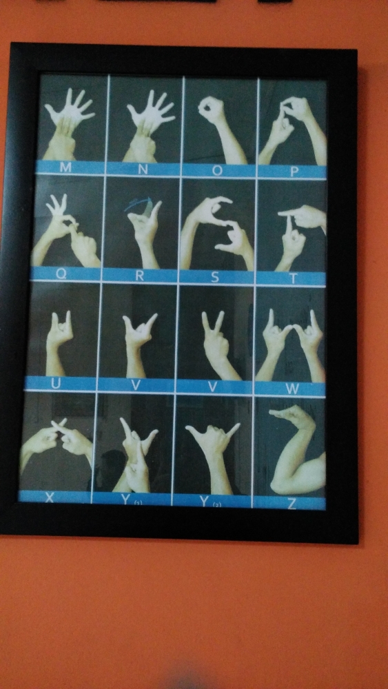 Poster Finger Sign M-Z (Dok. Pri)