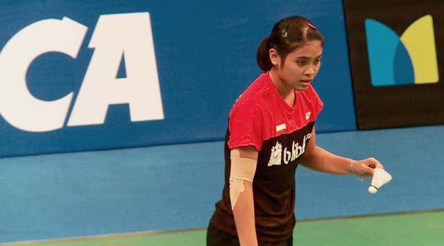 Gregoria Mariska di babak 2 menghadapi Tai Tzu Ying/ foto: bola.com