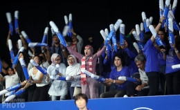 Kehebohan penonton bulutangkis di Indonesia Open. (sumber foto: Badminton Photo)