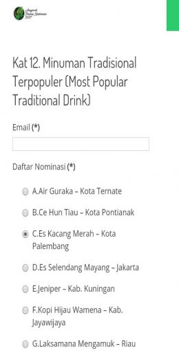 http://ayojalanjalan.com/vote/index.php/minuman-tradisional-terpopuler.