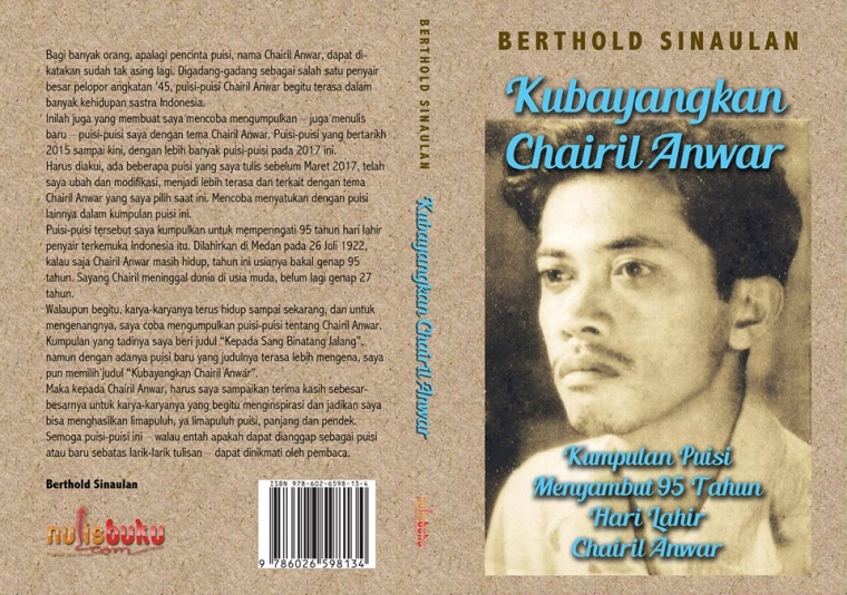Sampul depan dan belakang kumpulan puisi