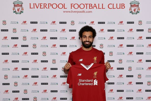 Mohamed Salah secara resmi pindah dari AS Roma ke Liverpool. Mirror.co.uk