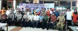 Foto bersama, Pengurus, Anggota PHRI BPC Kab. Serang bersama Dinas, Kepolisian, Koramil, Camat, Balawista