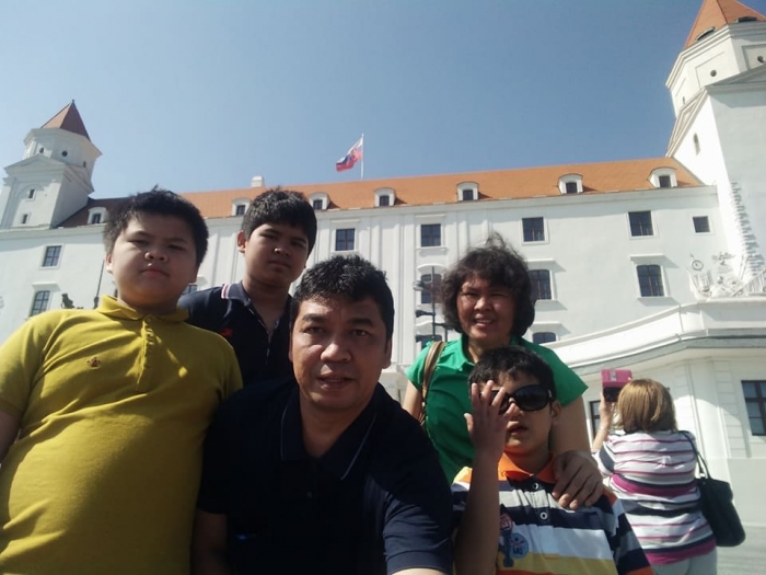 Kastil Raja Bratislava dari depan (dokumentasi pribadi)