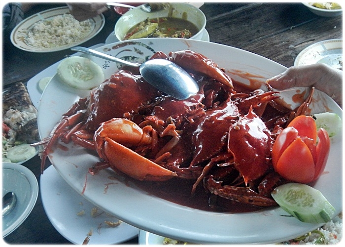 Menu seafood di acara makan siang bersama. Dokpri