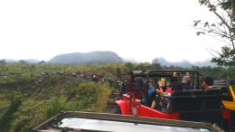 Antrian Jeep di Lereng Gunung Merapi (DokPri)